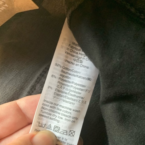 NWOT Black Button-Fly Hi Rise Skinny Jeans - Picture 7 of 11